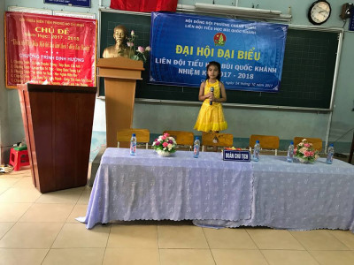 Đại hội Liên đội nhiệm kỳ 2017 - 2018 trường Tiểu học Bùi Quốc Khánh