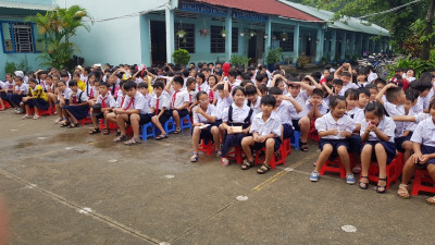Trường TH Bùi Quốc Khánh tuyên truyền phòng bệnh sốt xuất huyết